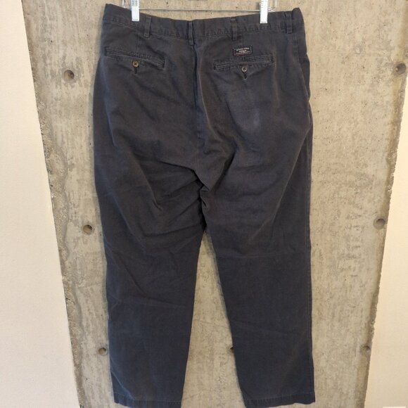 Polo Ralph Lauren Mens 38x34 (measures 36x33) Blue Chino Pants Flat Front - Picture 2 of 10